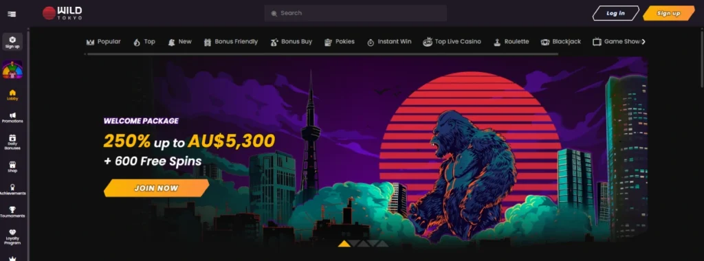 Wild Tokyo crypto casino review for Australian players